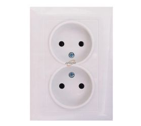 GNIAZDO PODWÓJNE BEZ UZIEMIENIA WESA