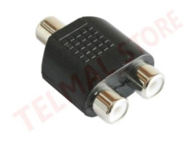 Adapter gniazdo RCA chinch - 2x RCA gniazdo