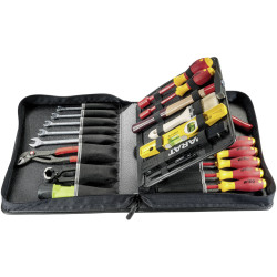 Parat 5650040061 BASIC Wallet Plus: Compact Tool Bag 26 Pockets 21 Straps