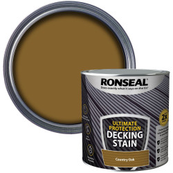 Ronseal 39110 Ultimate Protection Decking Stain Country Oak 2.5 litre