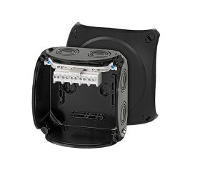 Skrzynka zaciskowa Poliwęglan 77 x 130 x 130mm Czarny IP66, IP67 HENSEL