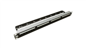 Patch Panel Utp Kat.6, 24 Porty Lsa Z Półką 1U Zwiększony Zapas Transmisyjny...