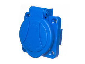 Gniazdo natablicowe GN-16A 2P+Z 1-fazowe niebieskie 921815 ELEKTROMET