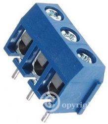 LISTWA ZACISKOWA AK/ARK 5.00mm h=10mm 3 PINY (5 SZTUK) AK500-3