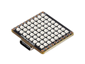 Waveshare ESP32-S3-Matrix Development Board, Onboard 8×8 RGB LED Matrix and QMI8658 6-Axis Sensor, supports Wi-Fi and Bluetooth