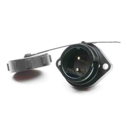 Złącze wielostykowe przemysłowe 2-pinowe Montaż na kołnierzu Gniazdo RS PRO