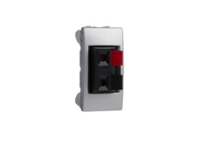 UNICA Gniazdo głośnikowe 1 moduł aluminium MGU3.487.30 SCHNEIDER ELECTRIC