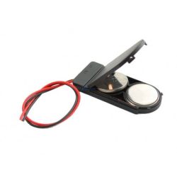 koszyk baterii litowych CR2032 x 2 szt zamykany z wyłącznikiem