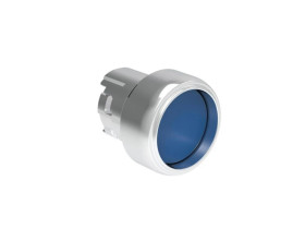 Metalowy przycisk fi22mm osłonięty samoczynny powrót Niebieski LPSB306