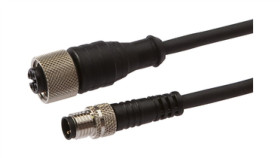 Złącze Do Samokonfekcjonowania Gniazdo Kątowe M12 Wtyk Prosty M12 3 Pin...