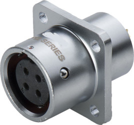 Złącze wielostykowe przemysłowe 5-pinowe M12 Montaż na kołnierzu Gniazdo RS PRO