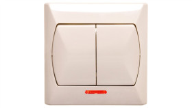 Akcent Łącznik Świecznikowy Z Podświetleniem Beżowy Łp-2As/01