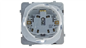 Karo Gniazdo Bryzgoszczelne Z/U Ip44 Z Przesłonami Klapka Przezroczysta...