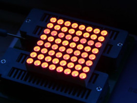 38mm 8x8 square matrix LED - Red Common Anode