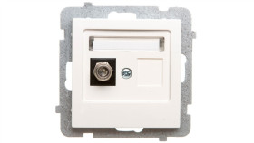 As Gniazdo Antenowe Pojedyncze Typu F Ecru Gpa-1Gf/M/27