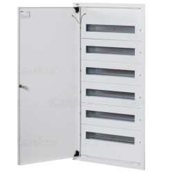 Rozdzielnica modułowa metalowa 6x18 podtynkowa IP30 N+PE I klasa drzwi białe KP-DB-I-MF-618 biały 35686