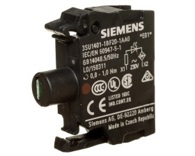 Oprawka blok LED czerwony 230V AC montaż czołowy przył śrubowe SIRIUS ACT 3SU1401-1BF20-1AA0