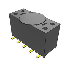 Gniazdo PCB 10 -pinowe 2 -rzędowe raster: 2.54mm Gniazdo do montażu powierzchniowego na płytce drukowanej Pionowy SMD