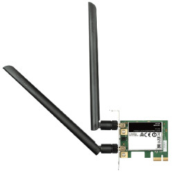 Moduł Wi-Fi, 867Mbit/s, PCIe 2.4GHz, D-Link AC1200 802.11ac, 802.11b, 802.11g, 802.11n WiFi