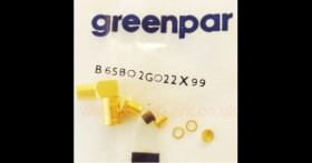 50 Ohm SMB 90 degree elbow plugs (B65B02G022X99) - Greenpar