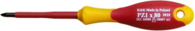 Wkrętak krzyżowy izolowany 1000V PZ1x80 Narzędzia dla elektryka Śrubokręt krzyżowy izolowany 1000V do pracy pod napięciem