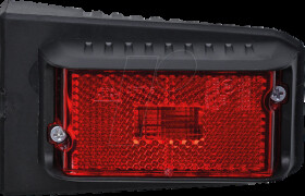 0015-0053-01 Trailer - outline light fixture, angle bracket, red