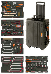 Zestaw narzędzi Bahco Zestaw narzędzi Obcinak, młotek, latarka czołowa, pas do dużych obciążeń, nóż, klucz uniwersalny,