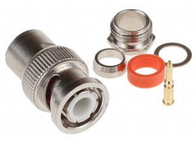 Wtyk BNC nakręcany na przewód koncentryczny RG58