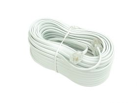 Przyłącze Kabel telefoniczny 6P4C biały (20m)