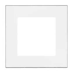 Simon 55 Ramka 1-krotna DUO Biała, podstawa chrom TRD1.163/111