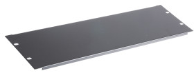 Panel stelażowy Panel zaślepiający do szafy RACK RS PRO moduły stelażowe 3U szerokość 9mm 483 x 9mm Czarny