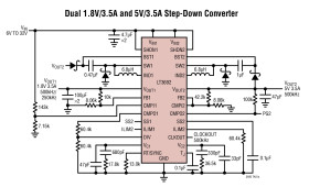 Monolithic Dual Tracking 3.5A Step-Down Switching Regulator