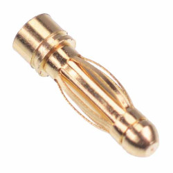 Male 3mm Gold Banana Test Plug 20A GC3010