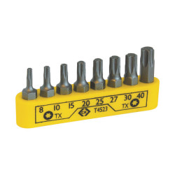 CK Tools T4523 Bit Clip TX Set Of 8