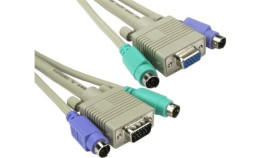 Kabel Kvm, Dł. 5M - Męskie Złącze 5 Mtr Ps2, Męskie Svga - Żeńskie Svga,...
