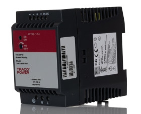 Zasilacz szyny DIN U wy 48V dc I wy 1.7A U we 85 → 264 V ac / 90 → 375V dc TRACOPOWER 80W impulsowy