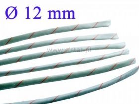 Rurka elektroizolacyjna jedwab szklany; fi 12mm/1m