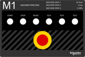 Label field, 300 x 200 mm, for Harmony XB4/XB5/XB6/9001K, ZBYLEG302001