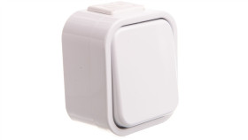 Bursztyn Przycisk Zwierny /Światło/ N/T Ip44 Biały Wnt-6B