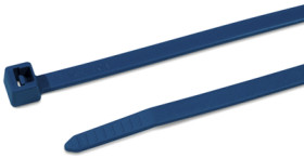 Cable tie, PA, (L x W) 100 x 2.5 mm, bundle-Ø 1.5 to 22 mm, blue, -40 to 85 °C, 111-01225