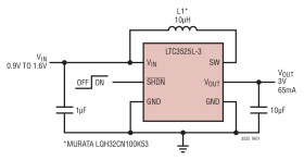 400mA Micropower Synchronous Step-Up DC/DC Converter with Output Disconnect