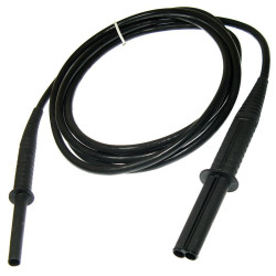 Przewód pom.1,8m czar.ekw.11kV z wtykami bananowymi SONEL