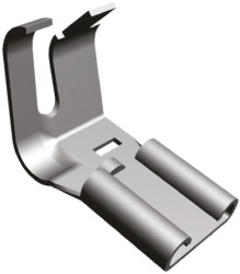 Konektor płaski Żeński 6.35 x 0.81mm długość 17.02mm Izolacja: Nieizolowane Cyna