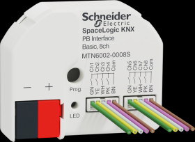 MTN6002-0008S SpaceLogic KNX Secure button interface, 8-way, Basic