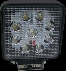 20214 LED headlight, 9 x 3 W, 1890 lm, 10 - 30 V, black