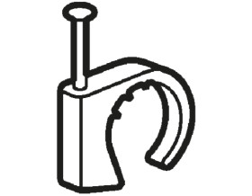 Spinka do kabli 9mm Szary Spinka do kabli