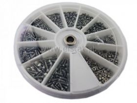 Zestaw śrubek/ nakrętek M1, M1.2, M1.4, M1,6