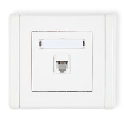 Gniazdo telefoniczne pojedyncze 1xRJ11, 4-stykowe, beznarzędziowe