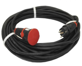 Przedłużacz budowlany elCORD 16A 230V IP44 20m H07RN-F 3G2,5 z wtyczką uni-schuko i gniazdem z zatyczką 30126200