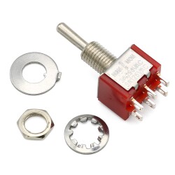 DPDT ON-OFF-ON Non-Latching Miniature Toggle Switch